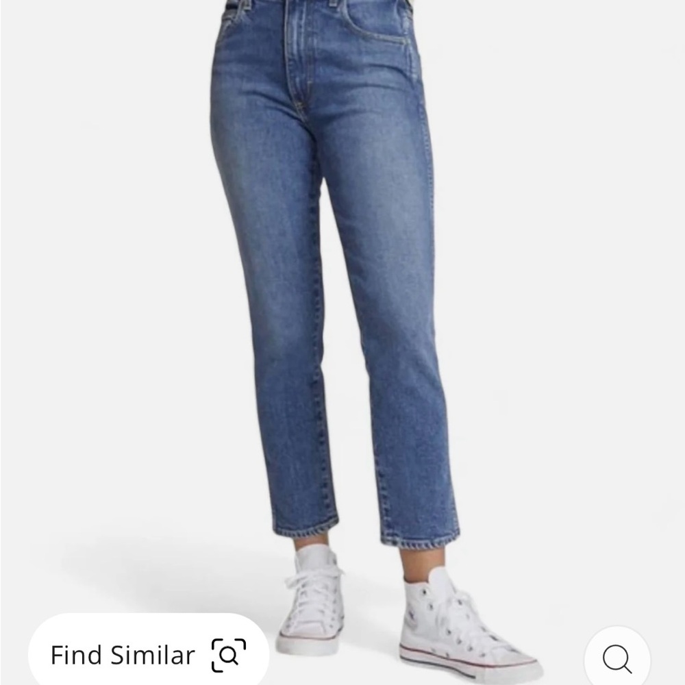 AMO Blue Ankle Cropped Jeans